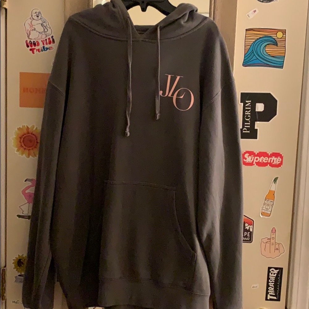 Gray Jennifer Lopez Tour Hoodie